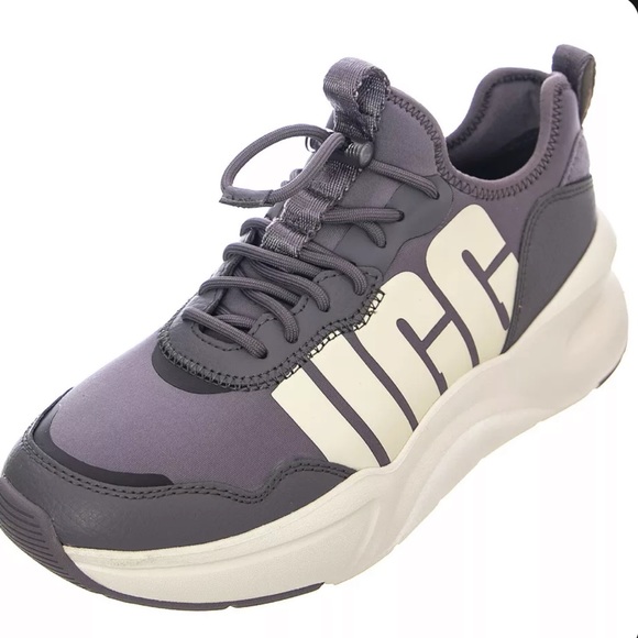 UGG Shoes Ugg La Daze Shoes Laceup Outline Bottom Greypurple